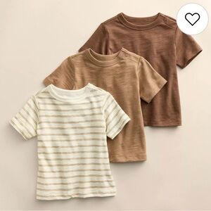 Little Co. by Lauren Conrad Organic 3-Pack Short Sleeve Tees Size 7 Kids